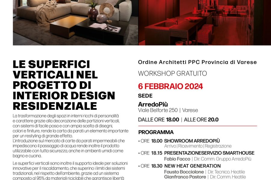 Le superfici verticali nel progetto di interior design residenziale