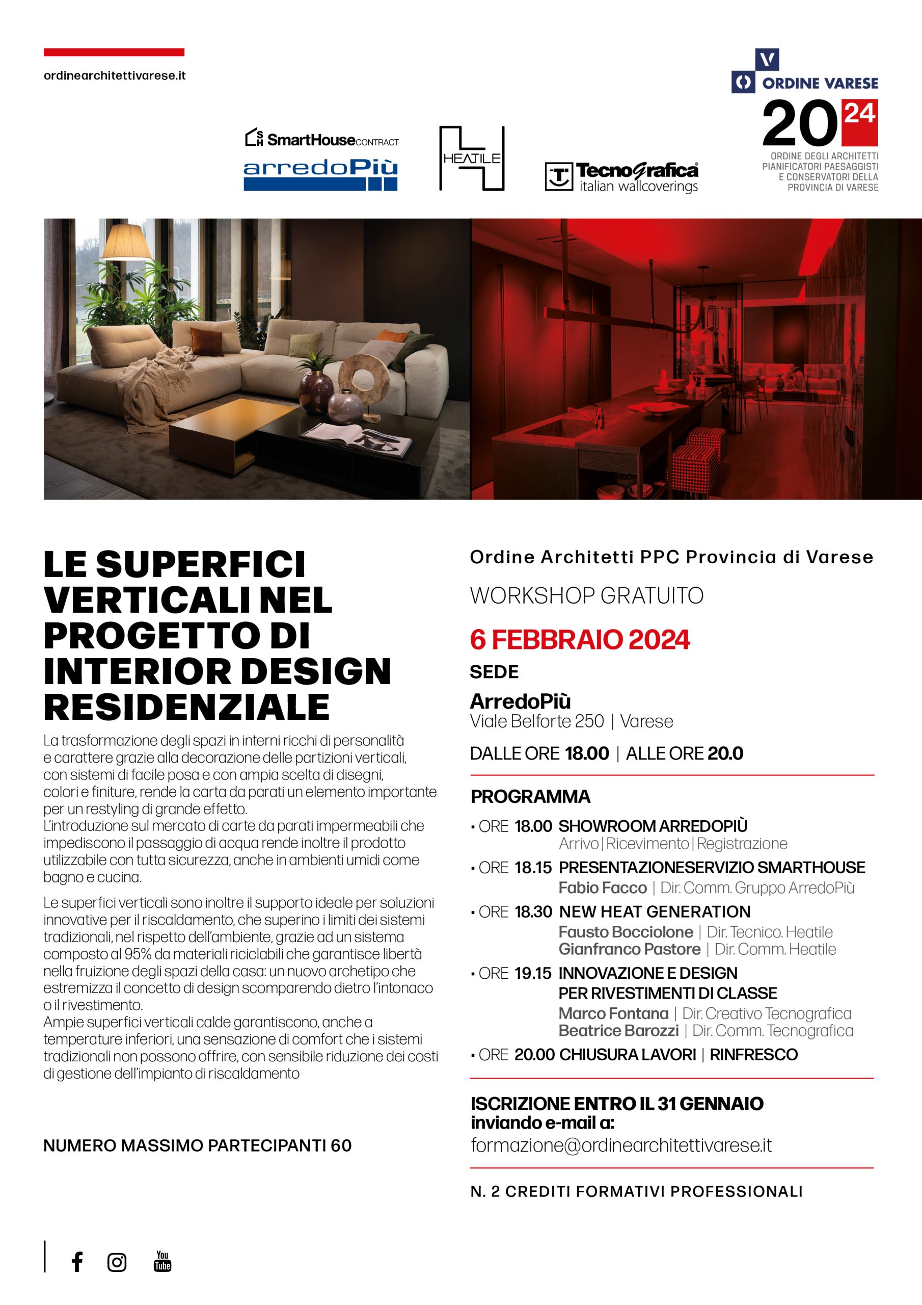 Le superfici verticali nel progetto di interior design residenziale